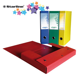 SCATOLA PROGETTO KingPro 4 ROSSO c/portaetichetta STARLINE