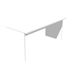SCRIVANIA LINEARE 140X80cm BIANCO - EASY