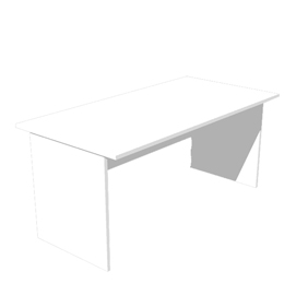 SCRIVANIA LINEARE 160X80cm BIANCO - EASY