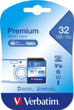 SECURE DIGITAL CARD 32GB HC CLASS 10 (MIN 10MB/SEC