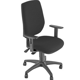 SEDIA OPERATIVA EXAT NERO C/BRACC.