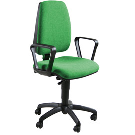 SEDIA OPERATIVA Jupiter VERDE C/BRACC.