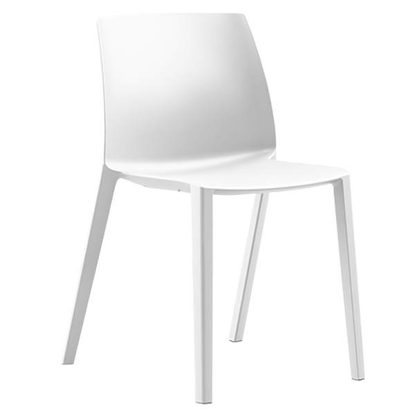 Seduta attesa Dora DOR bianco senza braccioli