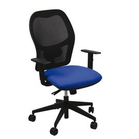 Seduta operativa Hubble HUHU blu 4 blocchi con braccioli regolabili