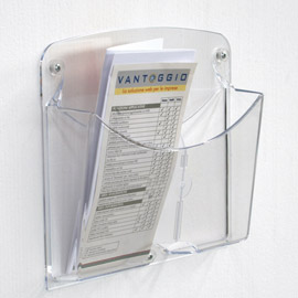 SET 2 PORTARIVISTE 1/3 A4 DA PARETE ICE