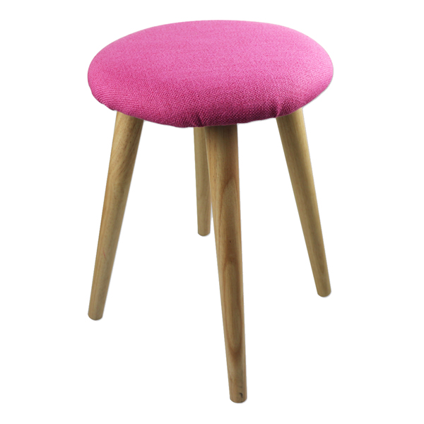 Sgabello KD in legno D 30,5 x 43,5h cm fuxia