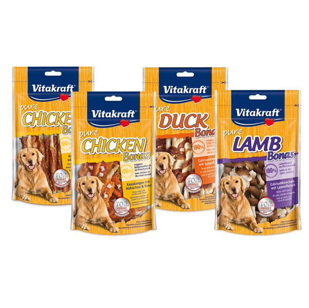 SNACKS CHICKEN BONAS - BASTONCINI PER CANI GUSTO POLLO E FORMAGGIO 80 GR