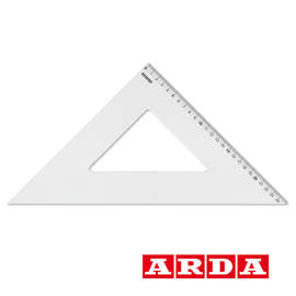 SQUADRA PROFIL ALLUMINIO 45  35CM ARDA