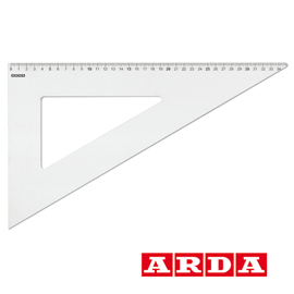 SQUADRA PROFIL ALLUMINIO 60  35CM ARDA