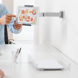 SUPPORTO TABLET 7-13'' da PARETE con BRACCIO Tablet Holder Wall Arm Durable