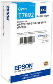 TANICA INCHIOSTRO A PIGMENTI CIANO EPSON DURABRITE ULTRA SERIE T789 XXL