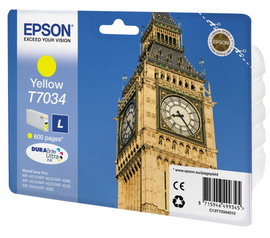 TANICA INCHIOSTRO A PIGMENTI GIALLO EPSON DURABRITE ULTRA, L