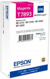 TANICA INCHIOSTRO A PIGMENTI MAGENTA EPSON DURABRITE ULTRA SERIE T789 XXL