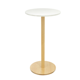 Tavolo alto D60 x H110cm Bianco Woody Paperflow