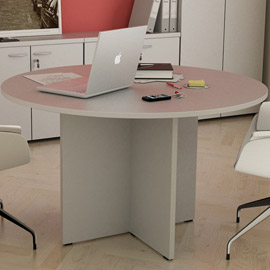 TAVOLO RIUNIONE 4 POSTI D120 x H72cm GRIGIO - EASY