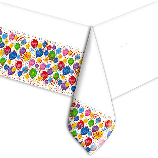 Tovaglia in plastica 140x270cm ''Tanti Auguri'' Big Party