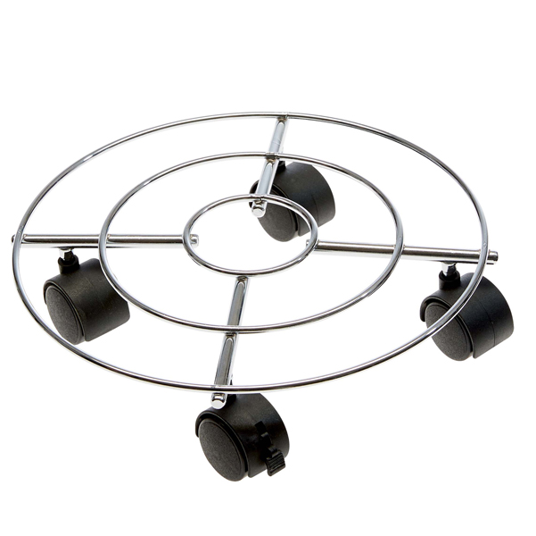 Trolley portavaso in acciaio D 30cm