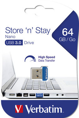 USB 3.0 64GB STORE 'N' STAY NANO