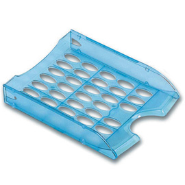 Vaschetta portacorrispondenza forate E040 azzurro trasp.FELLOWES