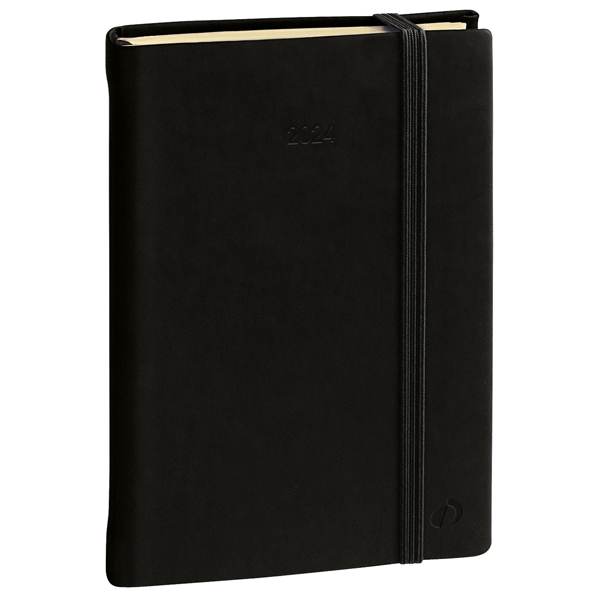 Agenda settimanale Ministro Prestige 16x24cm Silk nero 2025 Quo Vadis