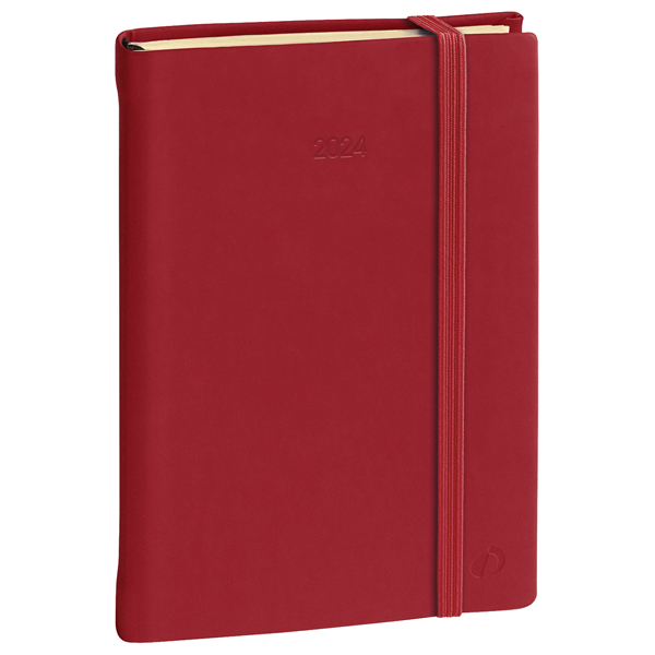 Agenda settimanale Ministro Prestige 16x24cm Silk bordeaux 2025 Quo Vadis