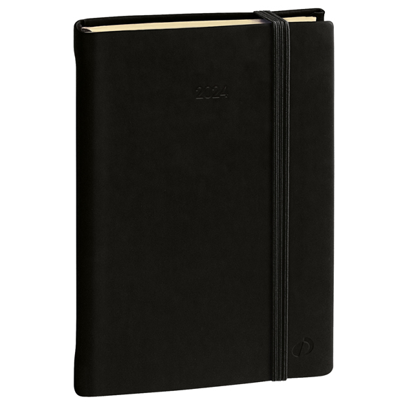 Agenda giornaliera Daily Pocket Prestige 8,5x13cm Silk nero 2025 Quo Vadis
