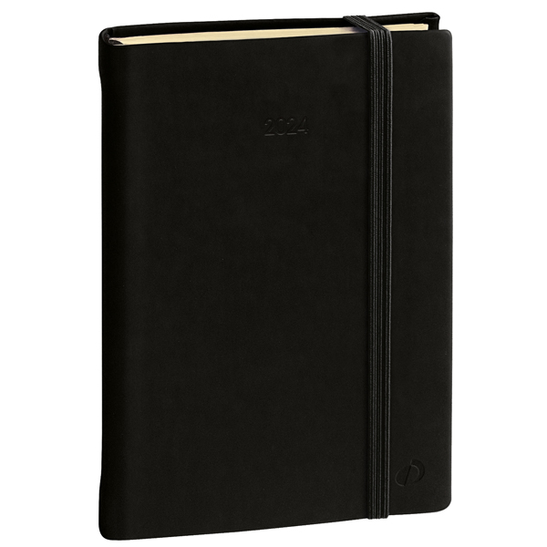 Agenda giornaliera Daily 21 Prestige 15x21cm Silk nero 2027 Quo Vadis