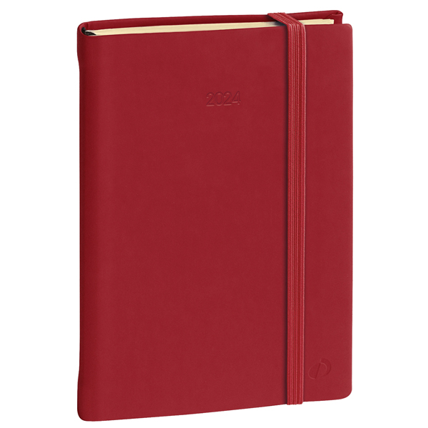 Agenda giornaliera Daily 21 Prestige 15x21cm Silk bordeaux 2027 Quo Vadis