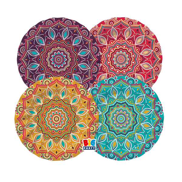 8 piatti D20cm Mandala Big Party