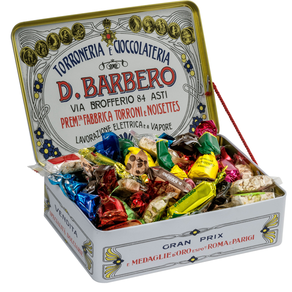 Gran Misto assortito 400gr in scatola regalo di metallo Barbero