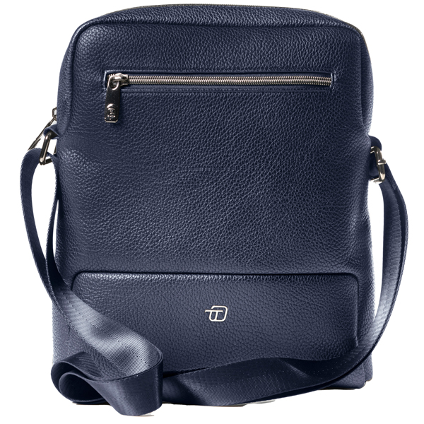 City bag medium Gate Trended ecopelle dim. 25x30x6cm blu InTempo