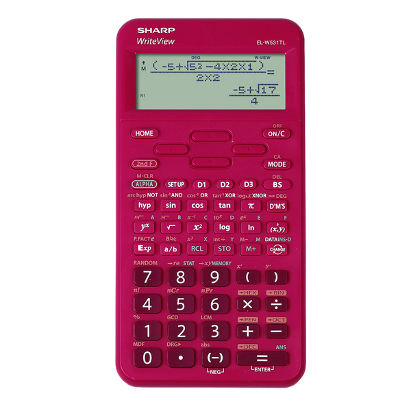 Sharp Calcolatrice Scientifica EL-W531TL-Rosso