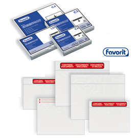 1000 BUSTE ADESIVE SPEEDY DOC C5 230X165mm con stampa ''contiene documenti''