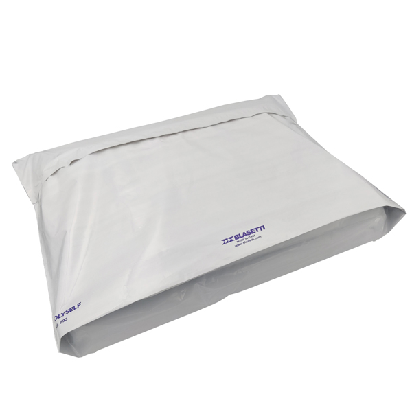 100 Buste con soffietto in polietilene Polyself 52x55x10cm