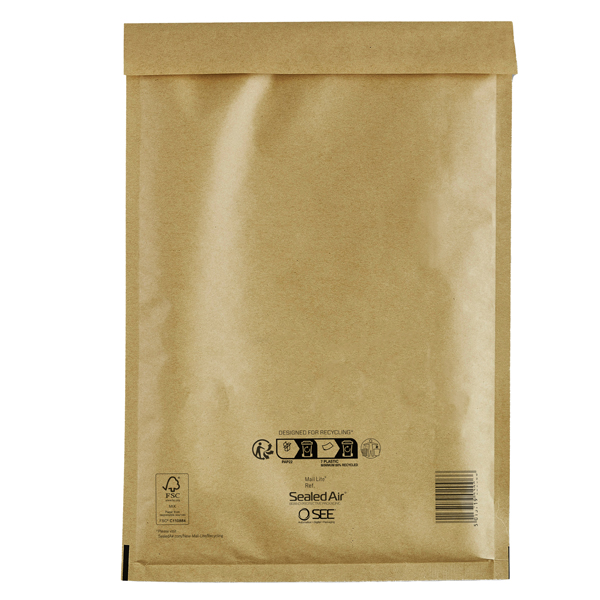 100 Buste imbottite GOLD E 22x26cm UTILE avana - conf.risparmio MAIL LITE