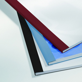 100 CARTELLINE TERMICHE 3MM BLU BUSINESS LINE LEATHER