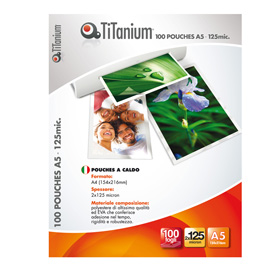100 POUCHES 80x111mm (A7 125my TiTanium