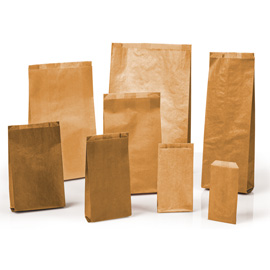 100 SACCHETTI AVANA 17x34cm +6cm IN CARTA KRAFT Rex Sadoch