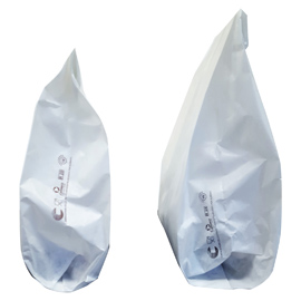 100 SACCHETTI BIANCHI 15x30cm +11cm IN CARTA KRAFT