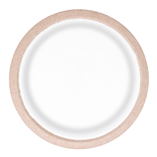 10 Piatti piani in polpa Twin D24,5cm Dopla Green