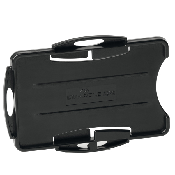 10 portabadge Eco per 2 tessere 57x87mm nero Durable