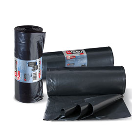 10 SACCHI RIFIUTI 90X120CM-150Lt 50my NERI HERCULES