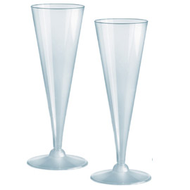 20 BICCHIERI FLUTES DIAMANT RIUTILIZZABILI DOPLA