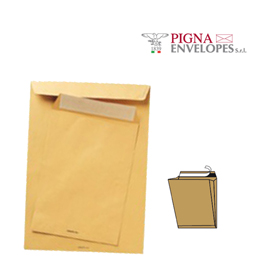250 buste sacco MULTI STRIP LARGE avana carta ric. 190x260x40mm 100gr Pigna Enve