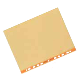 25 Buste forate Pastel 22x30 arancio liscio Favorit