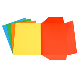 25 Cartelline 3 Lembi mix 5 colori Bristol 200gr Starline