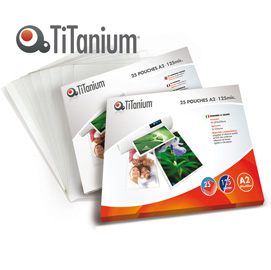 25 POUCHES 594x428mm (A2 125my TiTanium