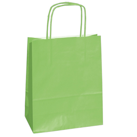 25 shoppers carta kraft 14x9x21cm twisted verde mela