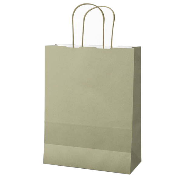 25 shoppers Twisted carta kraft 26x11x35cm salvia Mainetti Bags