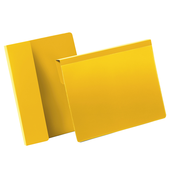50 buste identificazione con aletta 210x148mm (A5-oriz 1722 Giallo Durable